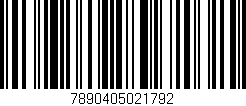 Código de barras (EAN, GTIN, SKU, ISBN): '7890405021792'
