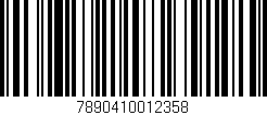 Código de barras (EAN, GTIN, SKU, ISBN): '7890410012358'