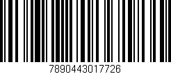 Código de barras (EAN, GTIN, SKU, ISBN): '7890443017726'