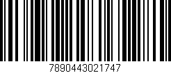 Código de barras (EAN, GTIN, SKU, ISBN): '7890443021747'