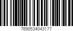 Código de barras (EAN, GTIN, SKU, ISBN): '7890534043177'