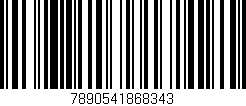 Código de barras (EAN, GTIN, SKU, ISBN): '7890541868343'