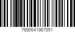 Código de barras (EAN, GTIN, SKU, ISBN): '7890541987051'
