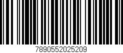 Código de barras (EAN, GTIN, SKU, ISBN): '7890552025209'