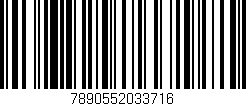Código de barras (EAN, GTIN, SKU, ISBN): '7890552033716'