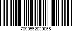 Código de barras (EAN, GTIN, SKU, ISBN): '7890552038865'