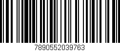 Código de barras (EAN, GTIN, SKU, ISBN): '7890552039763'
