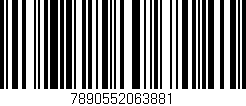 Código de barras (EAN, GTIN, SKU, ISBN): '7890552063881'