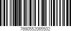 Código de barras (EAN, GTIN, SKU, ISBN): '7890552065502'