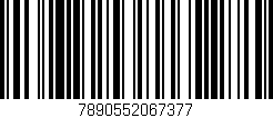 Código de barras (EAN, GTIN, SKU, ISBN): '7890552067377'