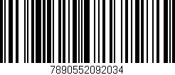 Código de barras (EAN, GTIN, SKU, ISBN): '7890552092034'