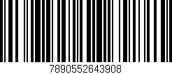 Código de barras (EAN, GTIN, SKU, ISBN): '7890552643908'