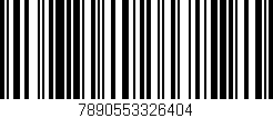 Código de barras (EAN, GTIN, SKU, ISBN): '7890553326404'