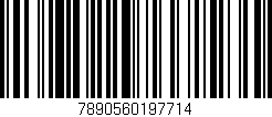 Código de barras (EAN, GTIN, SKU, ISBN): '7890560197714'