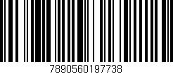 Código de barras (EAN, GTIN, SKU, ISBN): '7890560197738'