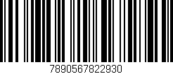 Código de barras (EAN, GTIN, SKU, ISBN): '7890567822930'