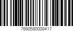 Código de barras (EAN, GTIN, SKU, ISBN): '7890580009417'