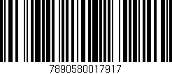 Código de barras (EAN, GTIN, SKU, ISBN): '7890580017917'