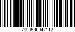 Código de barras (EAN, GTIN, SKU, ISBN): '7890580047112'