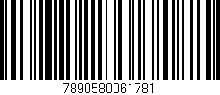 Código de barras (EAN, GTIN, SKU, ISBN): '7890580061781'