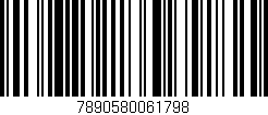 Código de barras (EAN, GTIN, SKU, ISBN): '7890580061798'