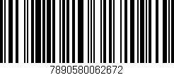 Código de barras (EAN, GTIN, SKU, ISBN): '7890580062672'