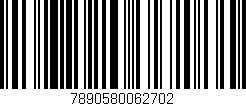 Código de barras (EAN, GTIN, SKU, ISBN): '7890580062702'