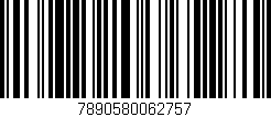 Código de barras (EAN, GTIN, SKU, ISBN): '7890580062757'