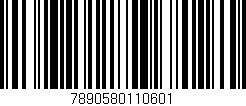 Código de barras (EAN, GTIN, SKU, ISBN): '7890580110601'