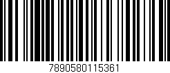 Código de barras (EAN, GTIN, SKU, ISBN): '7890580115361'