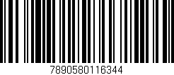 Código de barras (EAN, GTIN, SKU, ISBN): '7890580116344'