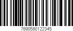 Código de barras (EAN, GTIN, SKU, ISBN): '7890580122345'