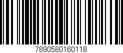 Código de barras (EAN, GTIN, SKU, ISBN): '7890580160118'