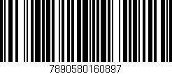Código de barras (EAN, GTIN, SKU, ISBN): '7890580160897'