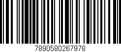 Código de barras (EAN, GTIN, SKU, ISBN): '7890580267978'