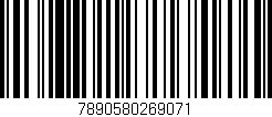 Código de barras (EAN, GTIN, SKU, ISBN): '7890580269071'