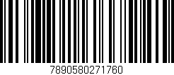 Código de barras (EAN, GTIN, SKU, ISBN): '7890580271760'