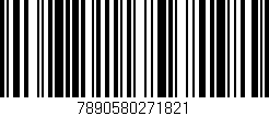 Código de barras (EAN, GTIN, SKU, ISBN): '7890580271821'