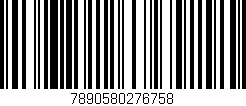 Código de barras (EAN, GTIN, SKU, ISBN): '7890580276758'