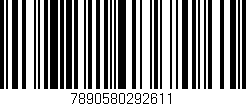 Código de barras (EAN, GTIN, SKU, ISBN): '7890580292611'