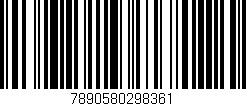 Código de barras (EAN, GTIN, SKU, ISBN): '7890580298361'