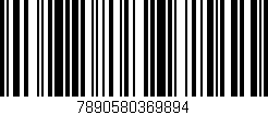 Código de barras (EAN, GTIN, SKU, ISBN): '7890580369894'