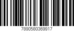 Código de barras (EAN, GTIN, SKU, ISBN): '7890580369917'