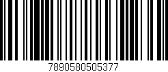 Código de barras (EAN, GTIN, SKU, ISBN): '7890580505377'