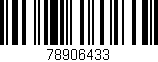 Código de barras (EAN, GTIN, SKU, ISBN): '78906433'