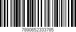 Código de barras (EAN, GTIN, SKU, ISBN): '7890652333785'