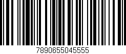 Código de barras (EAN, GTIN, SKU, ISBN): '7890655045555'