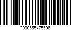Código de barras (EAN, GTIN, SKU, ISBN): '7890655475536'
