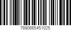 Código de barras (EAN, GTIN, SKU, ISBN): '7890665451025'