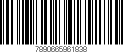 Código de barras (EAN, GTIN, SKU, ISBN): '7890665961838'